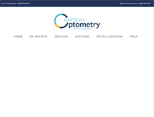 Tablet Screenshot of kapteynoptometry.com